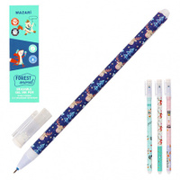 Ручка пиши-стирай Mazari Forest animal гелевая 0,5мм синяя