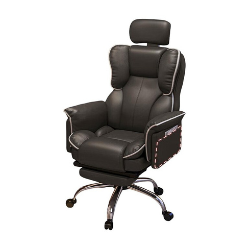 Игровое кресло Yipinhui P507, нейлон, воздушный стержень, подставка для ног, черный/белый