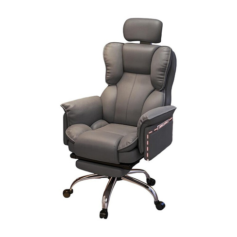 Игровое кресло Yipinhui P507, сталь, подставка для ног, темно-серый