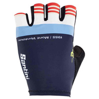 Короткие перчатки Santini MJ Mont Ventoux Short Gloves, разноцветный