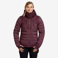 Лыжная куртка-пуховик женская теплая - 900 бордо WEDZE, цвет gruen