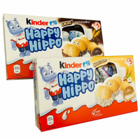 Набор печенье бегемотики Kinder Happy Hippo kakao+haselnuss 207 гр. - Германия.