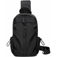 Рюкзак молодежный, спортивный, однолямочный, слинг RK-sling-11/черный