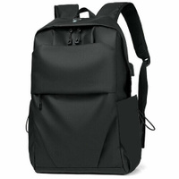 Рюкзак классический универсальный с USB черный