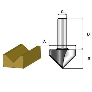 ФРЕЗА MAKITA 12,7*12,7мм ХВ12мм.