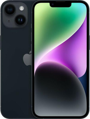 Мобильный телефон Apple iPhone 14 128Gb, Dual nano-SIM, Тёмная ночь