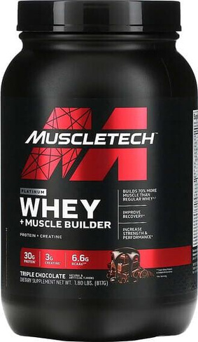 Спортивное питание MuscleTech 100% Premium Whey Protein Plus, протеин 817 г