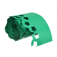 Лента бордюрная, 0.15 × 9 м, толщина 1.2 мм, пластиковая, фигурная, зеленая, greengo Greengo