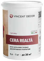Воск для известковых покрытий Vincent Decor Cera Realta - 1 л