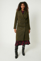 Двубортное шерстяное пальто Dorothy Perkins, хаки