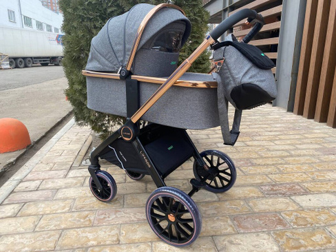 Детская коляска 3 в 1 Luxmom 788 цвет серый