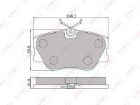 Колодки перед BD5301 190 W201 Coupe IV C124 E кабрио A124 E купе C124 E