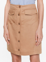 Юбка трапециевидной формы прямого кроя Calvin Klein, коричневый