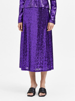 Трапециевидная юбка стандартного кроя Selected Femme, фиолетовый