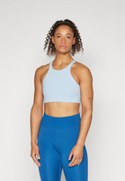 Спортивный бюстгальтер средней поддержки ALATE CURVE BRA Nike, цвет light armory blue/white