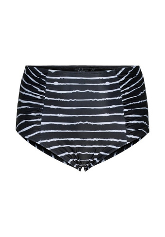 Плавки бикини WITH HIGH WAIST Zizzi, цвет black white stripe