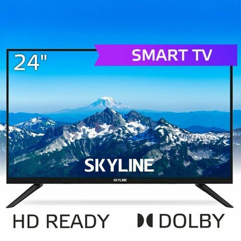 Телевизор SKYLINE 24YST5971, SMART, черный SkyLine
