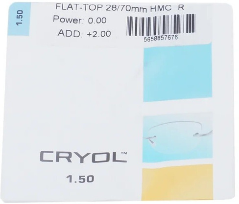 Очковая линза Cryol Flattop HMC