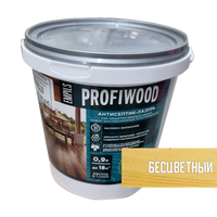 Антисептик-лазурь декоративный атмосферостойкий ВД полиакриловый Profiwood 0.9 кг бесцветный