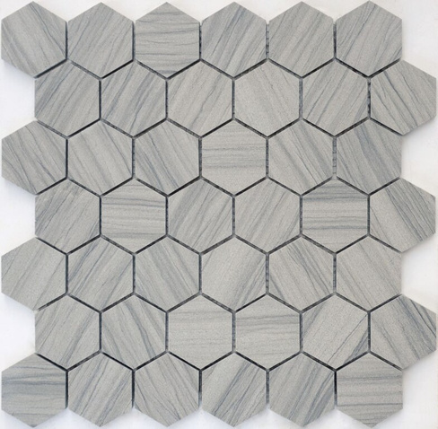 Мозаика Pietrine Hexagonal - Marmara grey полир 29.2x29.8