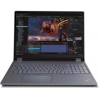 Ноутбук Lenovo ThinkPad P16 G2 21FBA06GCD, 16", IPS, Intel Core i7 13700HX 2.1ГГц, 16-ядерный, 16ГБ DDR5, 1ТБ SSD, NVIDI