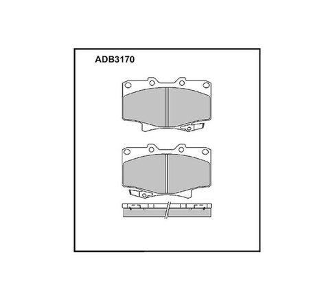 Колодки перед adb3170 колодки Land Cruiser