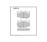 Колодки перед adb3170 колодки Land Cruiser