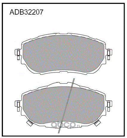 Колодки перед ADB32207 Toyota Corolla