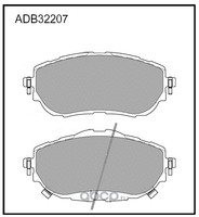 Колодки перед ADB32207 Toyota Corolla