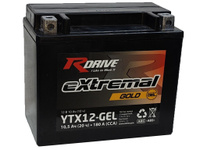 АКБ 10Ач "RDrive eXtremal GOLD GEL YTX12-BS" П.П. 150х87х130