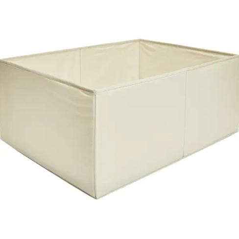 Короб для хранения без крышки 55x25x39 см полиэстер цвет бежевый Без бренда Короб для хранения тканевый