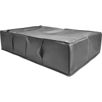 Короб для хранения с крышкой 72x18x52 см полиэстер цвет серый Без бренда Короб для хранения тканевый