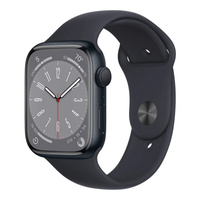 Умные часы Apple Watch Series 8 (GPS), 41 мм, Midnight Aluminum Case/Midnight Sport Band - M/L