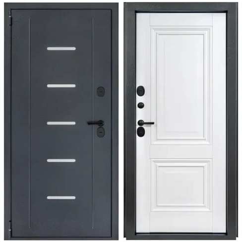 Дверь входная металлическая Порта Т-1 88x205 см левая белый PORTIKA Порта Т1 105/ПТА32.2