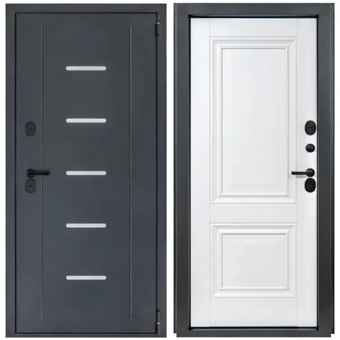 Дверь входная металлическая Порта Т-1 88x205 см правая белый PORTIKA Порта Т1 105/ПТА32.2