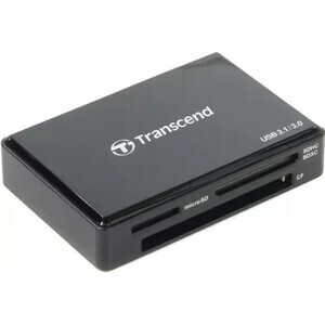 Карт ридер Transcend Black, All-in-One cardreader, USB 3.1 Gen 1 (TS-RDC8K2)