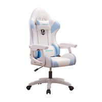 Игровое кресло Yipinhui DJ-06, 2 Gen, алюминий, белый/синий