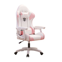 Игровое кресло Yipinhui DJ-06, 2 Gen, сталь, белый/розовый