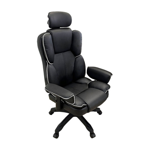 Игровое кресло Yipinhui P505, нейлон, подставка для ног, черный/белый