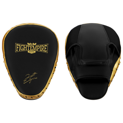 Лапа боксерская fight empire pro, 1 шт., цвет черный/золотой FIGHT EMPIRE