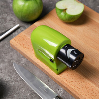 Ножеточка luazon lte-02, электрическая, для ножей/ножниц/отверток, 4хаа (не в ком.), зеленая Luazon Home