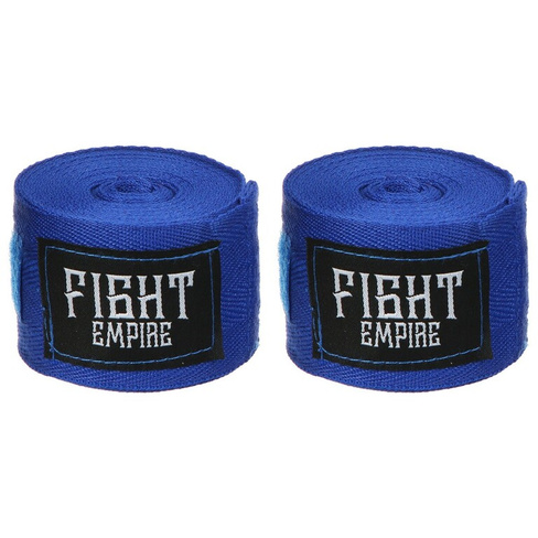Бинт боксерский fight empire 4 м, цвет синий FIGHT EMPIRE