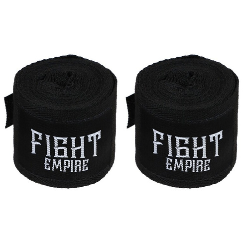 Бинт боксерский fight empire 3 м, цвет черный FIGHT EMPIRE