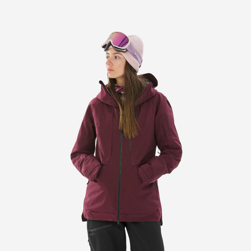 Лыжная куртка женская для фрирайда - FR100 бордо WEDZE, цвет braun