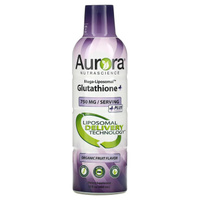 Aurora Nutrascience мегалипосомальный глутатион+ с витамином C со вкусом органических фруктов 750 мг 480 мл (16 жидк. ун