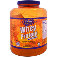 Now Foods Сывороточный протеин натуральная ваниль 6 фунтов (2722 г)