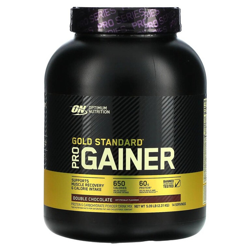 Optimum Nutrition Pro Gainer средство для набора веса (гейнер) с высоким содержанием протеина двойной шоколад 2310 г (5.