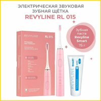 Электрическая зубная щетка Revyline RL 015 розовая + Зубная паста Revyline Smart, 75 г.