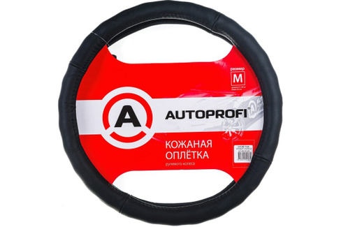 Оплётка руля Автопрофи AP-265 BK M