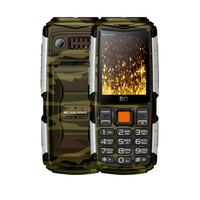 Сотовый телефон BQ M-2430 Tank Power, 2.4', 2 sim, 4000мАч, серебристый камуфляж